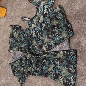 euc, girls swim top and matching cover up